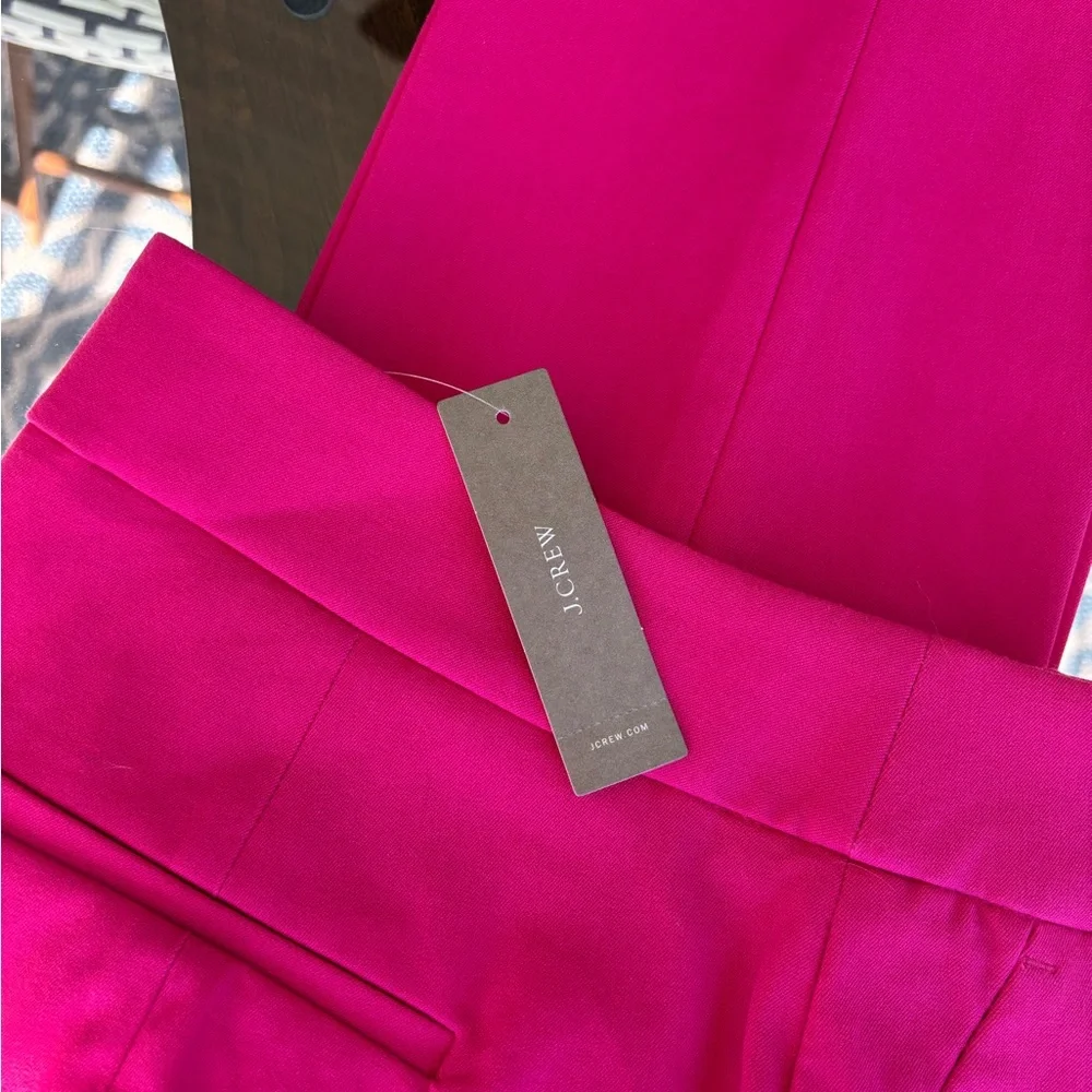 BNWT JCrew hot pink pants size 2